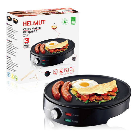 1000W ELECTRIC PANCAKE MACHINE NONSTICK CREPE MAKER ADJUSTABLE TEMPERATURE CONTROL BARBECUE MACHINE