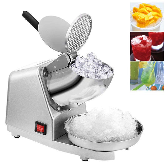 Electric Ice Crusher, Ice Shaver Machine For Home & Commercial, Snow Cone Maker Stainless Steel