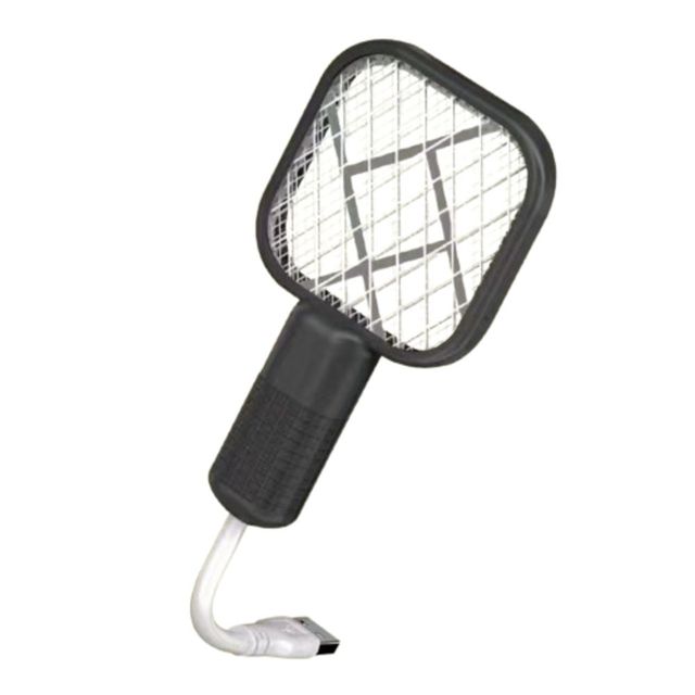 Imported Mini USB Electric Mosquito Swatter with UV Light – Rechargeable Fly Bug Zapper for Home, Office, and Outdoor