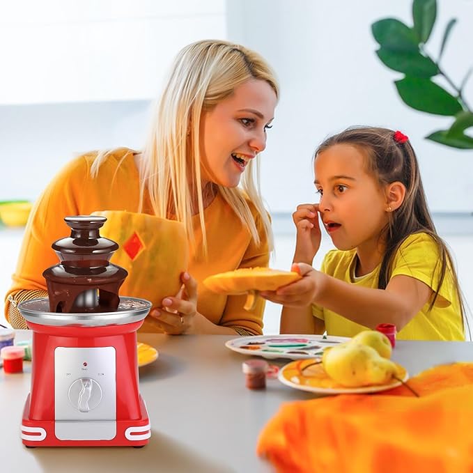 Imported Mini Chocolate Fountain, Chocolate Fondue Fountain, Warmer Machine for Milk Chocolate