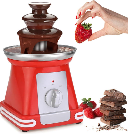 Imported Mini Chocolate Fountain, Chocolate Fondue Fountain, Warmer Machine for Milk Chocolate