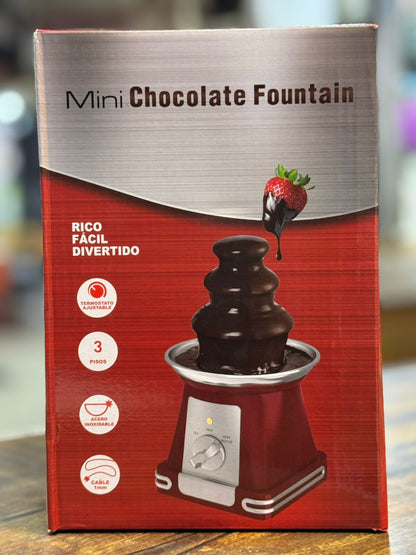 Imported Mini Chocolate Fountain, Chocolate Fondue Fountain, Warmer Machine for Milk Chocolate