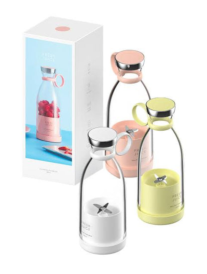 Imported Mini Bottle Blender Portable Electric Juicer 6 Blades Smoothie Maker 40W USB Rechargeable Fruit Mixer Fresh Squeezer Machine
