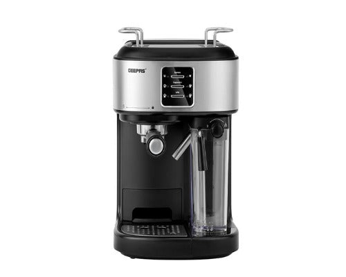 GEEPAS Espresso and Cappuccino Coffee Machine, Equipped with 20 Bar High Pressure Pump and Powerful Steam System 1.5 L 1250 W GCM1215SA
