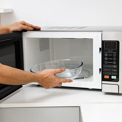 Geepas GMO1897 30L Digital Microwave Oven - 1500W Oven with Multiple Cooking Menus |Reheating, Defrost & Grill |Ideal Grilling, Roasting, Heating & More