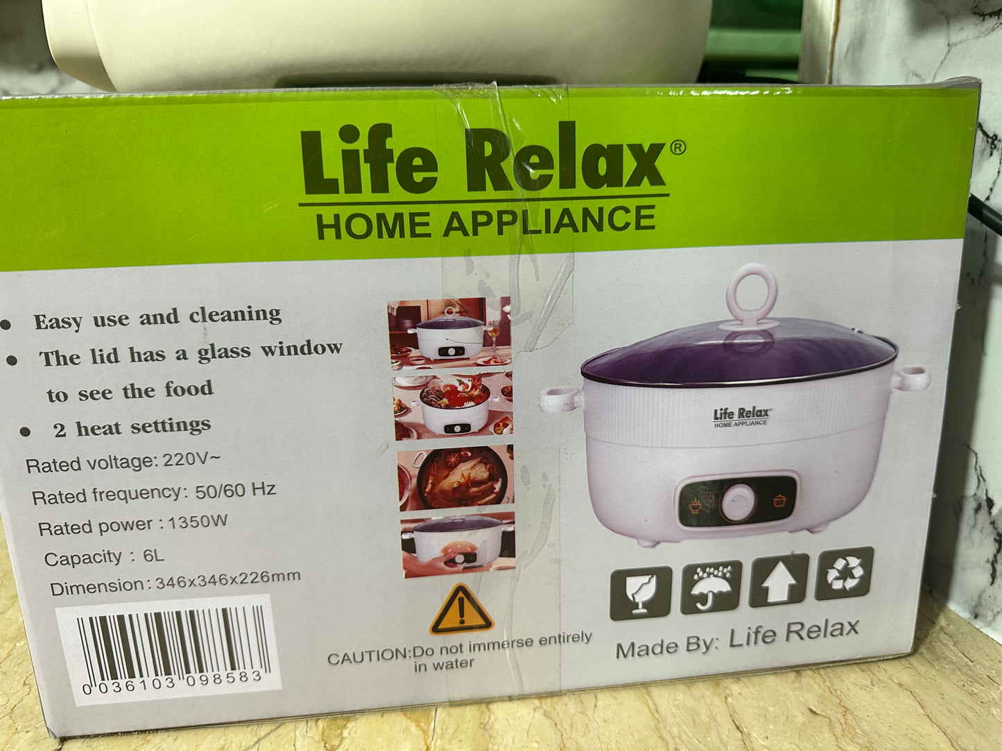 Imported German All In One Electric Multi-Function Cooker 6 Liter ( LR-218EC )