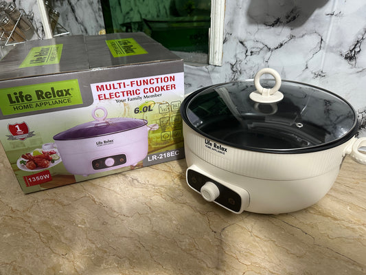 Imported German All In One Electric Multi-Function Cooker 6 Liter ( LR-218EC )
