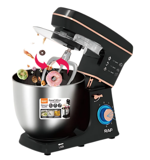 RAF Stand Mixer 3×1, Black, 1800 WATT, 12 Liter, Model R.6673