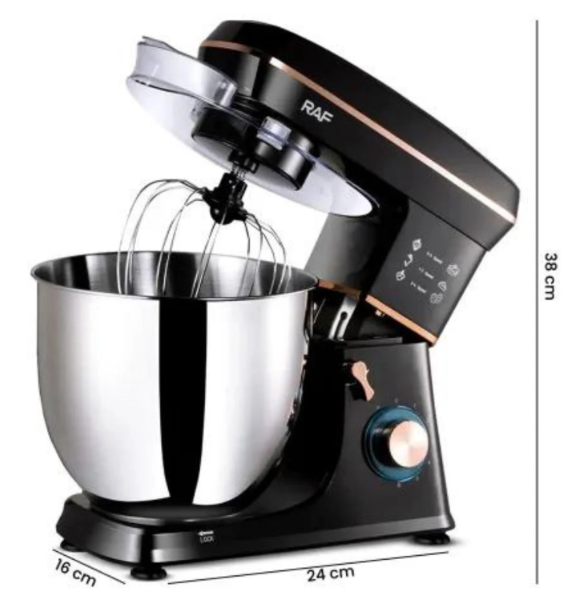 RAF Stand Mixer 3×1, Black, 1800 WATT, 12 Liter, Model R.6673