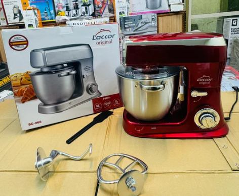 Laccor Stand Mixer 8L 2000W SC-266, Electric Kitchen & Baking Mixer with Large Capacity Bowl for Dough, Cake Batter & Food Preparation