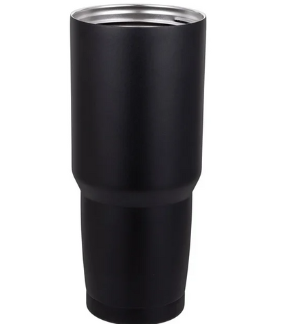 Imported Stainless Steel Tumbler, 2 in 1 Function Lid, Black Color
