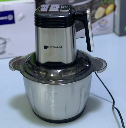Hoffmans Multi Functions Food Chopper 3L Steel Bowl 6 Blades - 1000W - HM8840