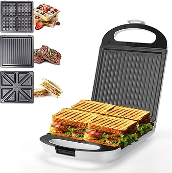 Professional 3-in-1 Electric Sandwich Maker | Grill, Panini & Waffle Maker Pakistan