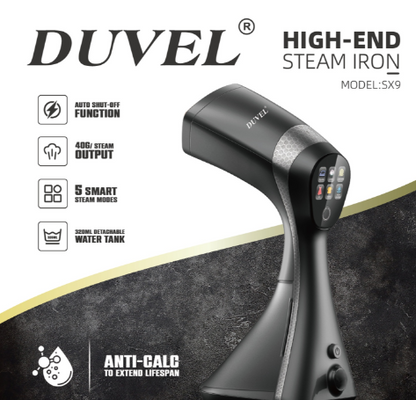DUVEL High-End Digital Steam Iron SX9 | Handy Garment Steamer 2000W