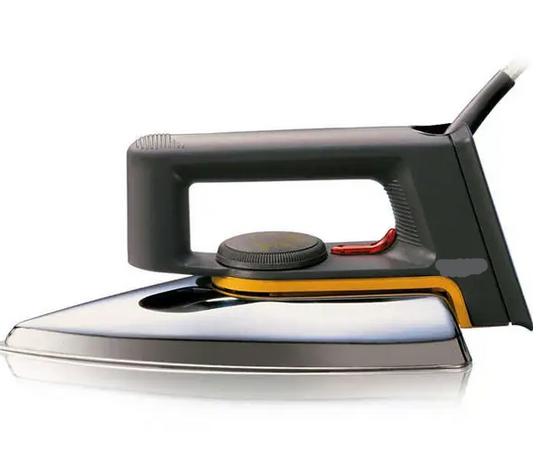 National 1000W Dry Iron, Non-Stick Soleplate, Lightweight Design