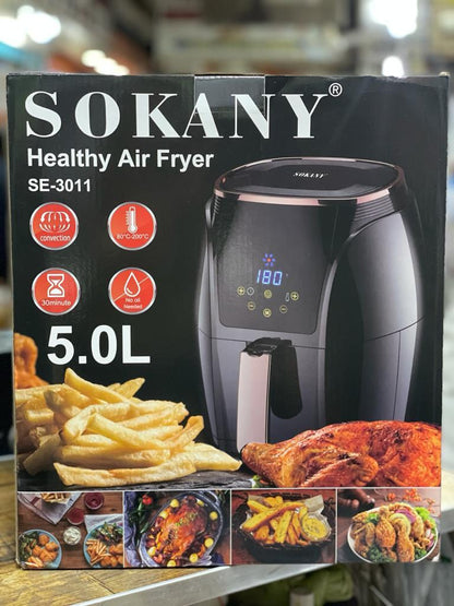 SOKANY Healthy Air Fryer Multi-Functional Digital 5 Liter SE-3011 Oil-Free Intelligent Control 1500W