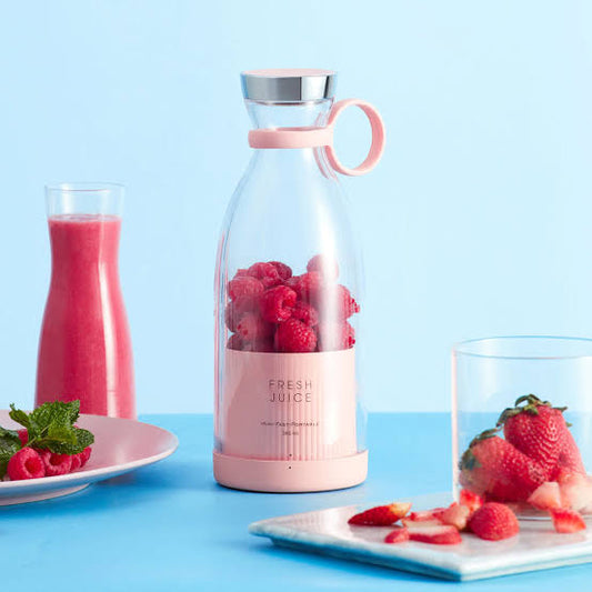 Imported Mini Bottle Blender Portable Electric Juicer 6 Blades Smoothie Maker 40W USB Rechargeable Fruit Mixer Fresh Squeezer Machine