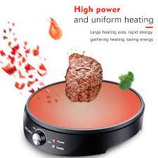 Helmut Electric Crepe Maker Frying Pan BBQ Grill Portable