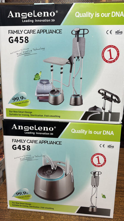 American Professional Garment Steamer - Heavy Duty Clothes Steamer with Fabric Brush, Ironing Board, and Hangers - Ideal for Hanging Clothes