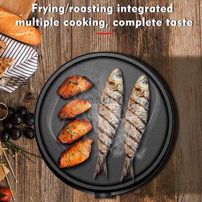 Helmut Electric Crepe Maker Frying Pan BBQ Grill Portable