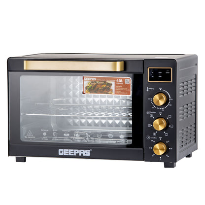 Digital Multifunction Oven, Rotisserie & Convection, GO34056 | 60min Timer With Bell Ring | Inside Lamp | Temperature Control | 45L Oven With 7 Stages Of Function Switch Selector