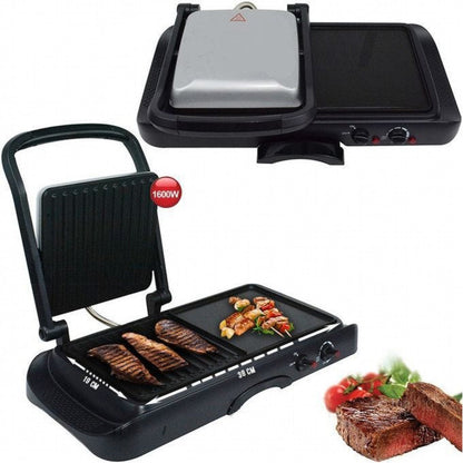 Imported DSP KB1050 Contact Grill  2 in 1 Electric Barbecue Grill Press