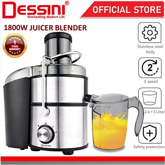 Dessini Italy Stainless Steel Juicer, Juice Extractor DS-1101