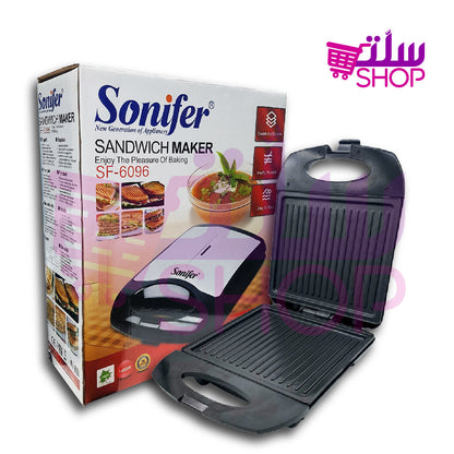 Sonifer Sf-6096 Sandwich Maker Panini Grill / Electric Contact Grill