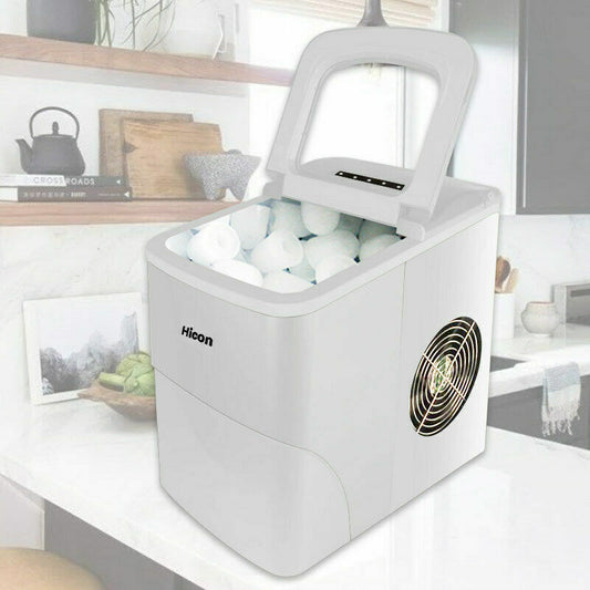 Geepas Portable Automatic Ice Maker, 12Kg in 24hrs, GIM63015UK | Two Sizes Ice Cube