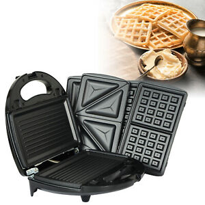 Imported 3 In 1 Breakfast Makers, Grill Sandwich Makers, Waffle Makers